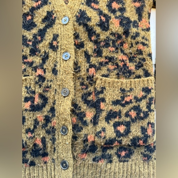 Women's Madewell Cardigan Multicolor XS Geometric Button City Colorful Preppy - Picture 8 of 14